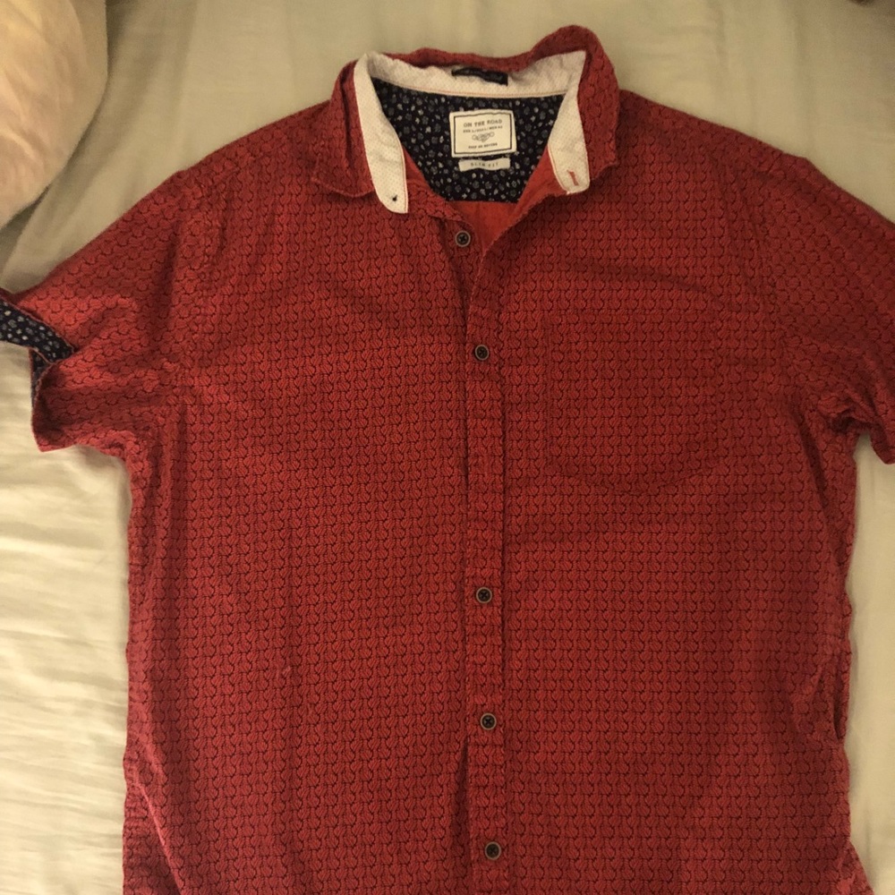 Men’s shirt sleeve woven shirt